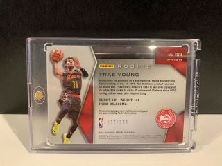 2018 - 19 Panini Spectra Trae Young On Card RPA 132/299 2