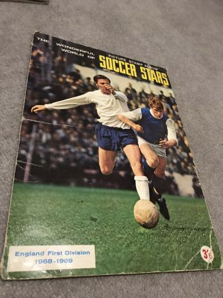 The Wonderful World Of Soccer Stars 1968 - 1969 - Sticker Album Complete Fks