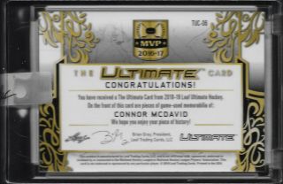 2018 - 19 Leaf ultimate The ultimate card bronze 7/15 Connor Mcdavid 2