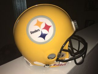 Jeff Reed Pittsburgh Steelers Game Alternate Helmet North Carolina Riddell
