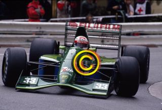 Racing 35mm Slide F1,  Andrea De Cesaris - Jordan,  1991 Monaco Formula 1
