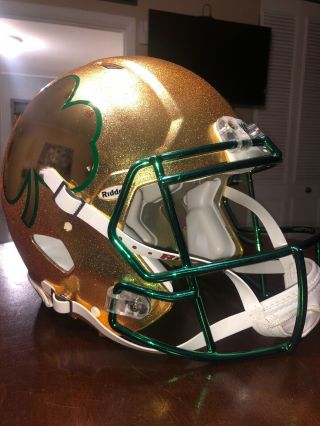 2013 Notre Dame Shamrock Series Riddell Speed Authentic Proline Helmet Hydrofx