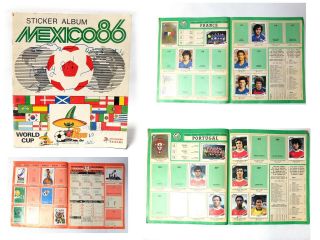 Panini Mexico 1986 World Cup Sticker Album Book 212 Stickers
