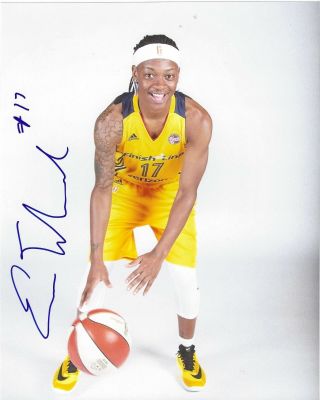 Erica Wheeler Signed 8x10 Photo Indiana Fever Basketball Wnba Rutgers