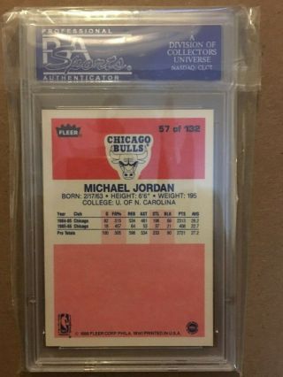 1986 Fleer Basketball COMPLETE PSA 8 SET Barkley Ewing Michael Jordan RC NQ 4