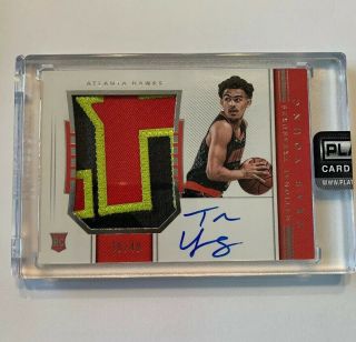 2018 - 19 National Treasures Trae Young Hawks Rpa Rc 4 - Color Patch Auto 30/49