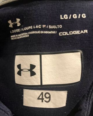 Notre Dame Football Team Issued Under Armour Sweatshirt Large 49 2