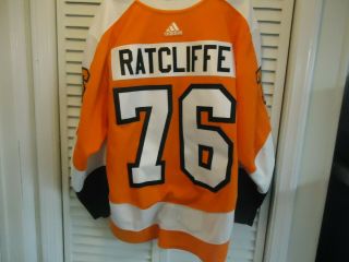 Philadelphia Flyers Ratcliffe Game Worn 2017 - 18 Set 1 Jersey One Of His First