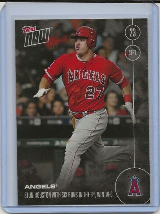 2016 Topps Now Card 495 Mike Trout