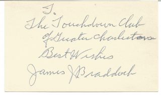 Autographed James Braddock Cut Signature Jsa Authenticated - Boxing