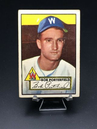 1952 Topps Baseball Bob Porterfield (low Grade) 301 Washington Senators