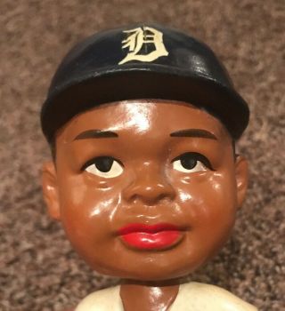 MLB Detroit Tigers Real Black Face Nodder Bobble Head 1962 Green Base Japan 12
