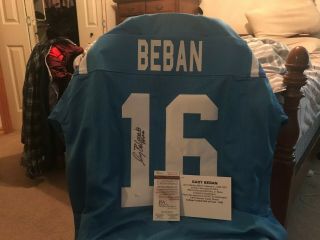 Gary Beban Autographed Jersey Ucla Bruins Incscibed " 67 Heisman " Jsa