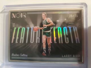 Larry Bird 2018 - 19 Panini Noir Basketball 25/25 Feature Length Silver Framed