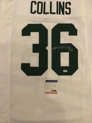 Nick Collins autographed signed jersey Green Bay Packers PSA Bowl 2