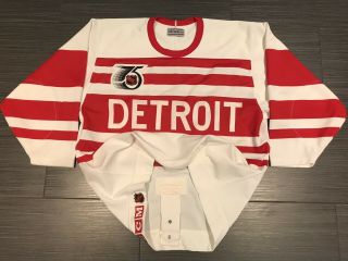 Authentic Ccm 1991 - 92 Tbtc Detroit Red Wings Nhl Hockey Jersey Sz 48