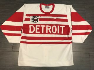 Authentic CCM 1991 - 92 TBTC DETROIT RED WINGS NHL Hockey Jersey Sz 48 2