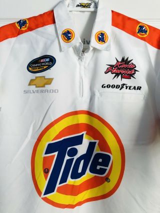 Xl Khi Kevin Harvick Inc Tide Detergent Pit Crew Shirt Nascar Ron Hornaday Chevy