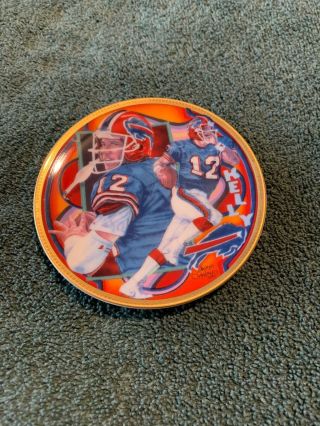 1991 SPORTS IMPRESSIONS NFL SUPERSTAR COLLECTOR PLATE,  BRONZE EDITION,  JIM KELLY 2