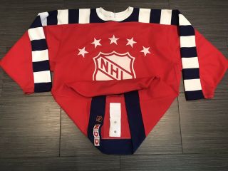 Authentic Ccm 1991 - 92 Tbtc Red Nhl All Star Hockey Jersey Sz 56 Gretzky