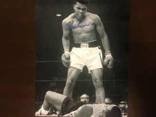 Muhammad Ali 8x10 Signed Grainy
