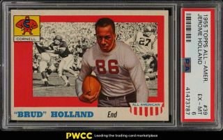 1955 Topps All - American Jerome Holland 39 Psa 6 Exmt (pwcc)