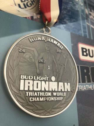 1989 Rare Impossible To Get Hawaii Kona Ironman Triathlon Finisher Medal