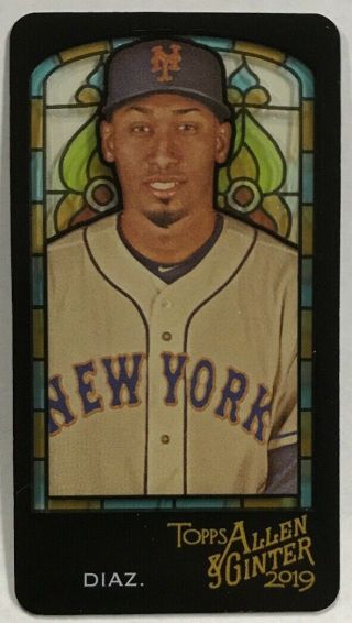 2019 Allen & Ginter Stained Glass Mini /25 Edwin Diaz Mets