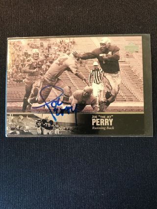 Joe Perry 1997 Upper Deck Legends Autograph