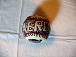 Akron Aeros Raised Lettering Fotoball MiLB Baseball Ball Rubber Ducks Cleveland 3