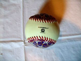 Akron Aeros Raised Lettering Fotoball MiLB Baseball Ball Rubber Ducks Cleveland 4