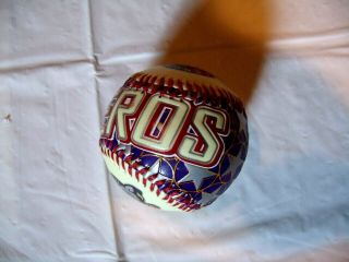 Akron Aeros Raised Lettering Fotoball MiLB Baseball Ball Rubber Ducks Cleveland 5