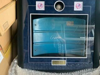 Derek Jeter Signed Yankee Stadium Seat (2) And Signed Baseball Shadowbox Framed