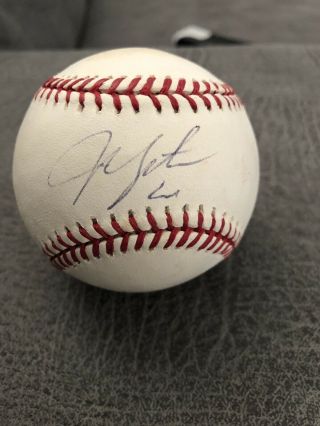 Justin Upton Autograph Rawlings Official Ml Baseball Mlb Holo