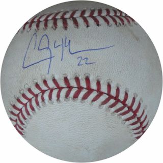 Tim Hudson Game Baseball 9/24/14 - Foul Off Clayton Kershaw Auto Hz351229