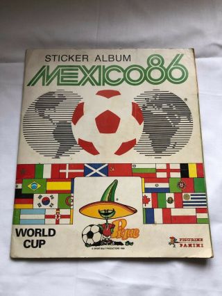 Panini Mexico 86 World Cup Sticker Album