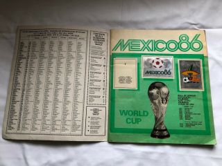 Panini Mexico 86 World Cup Sticker Album 3