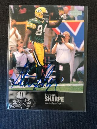 Sterling Sharpe 1997 Upper Deck Legends Autograph