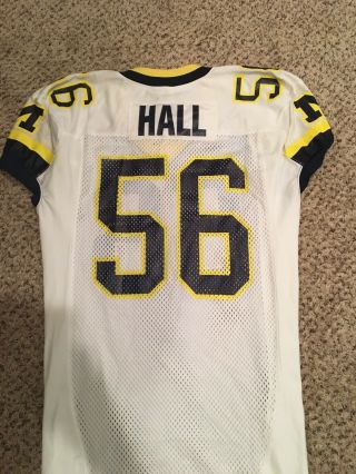 James Hall 2000 Orange Bowl Game Issued Michigan Football Jersey Worn 3