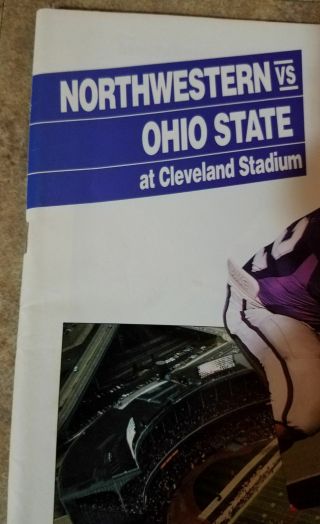 1991 Ohio State Vs Northwestern football program 2