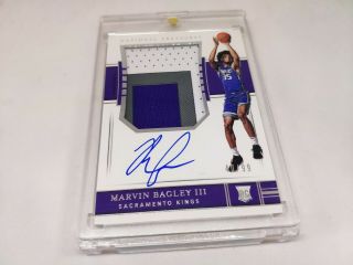 2018 - 19 National Treasures Rookie Patch Auto RPA MARVIN BAGLEY III /99 2