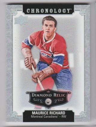 18 - 19 Upper Deck Chronology Diamond Relic /36 Canadiens 9 Maurice Richard