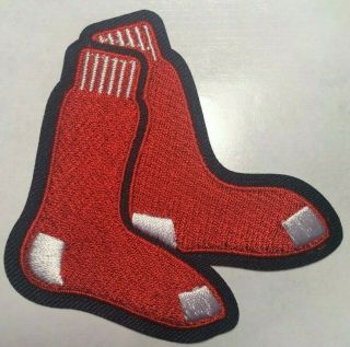 Red Sox Patch Boston Red Sox Hanging Sox Jersey Sleeve Patch Iron On 3 " X 3 "