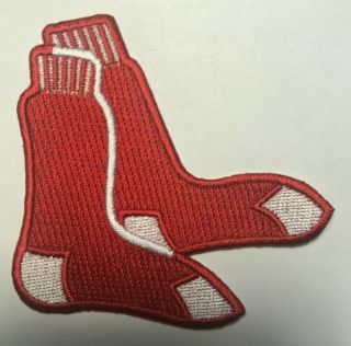 Boston Red Sox Hanging Sox Jersey Sleeve Patch Iron On