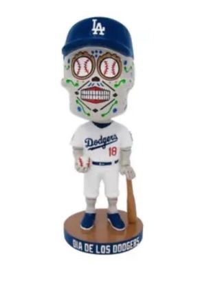2018 Dodgers Day Of The Dead Bobblehead Sga Dia De Los Dodgers Sugar Skull