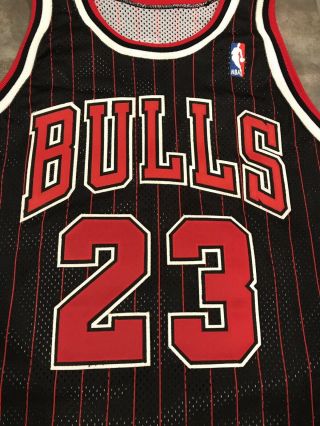 Michael Jordan Chicago Bulls 1995 - 96 Authentic Pro Cut Champion Jersey 3