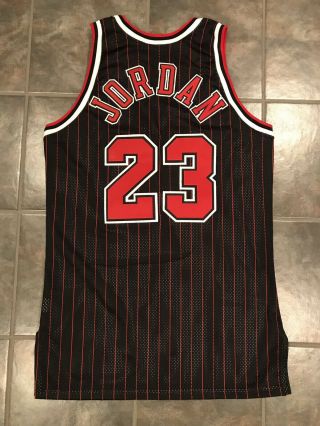 Michael Jordan Chicago Bulls 1995 - 96 Authentic Pro Cut Champion Jersey 4