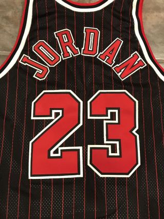Michael Jordan Chicago Bulls 1995 - 96 Authentic Pro Cut Champion Jersey 5