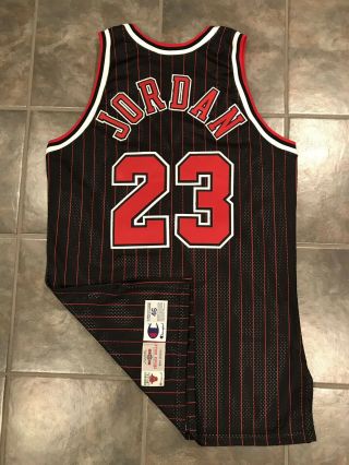 Michael Jordan Chicago Bulls 1995 - 96 Authentic Pro Cut Champion Jersey 6