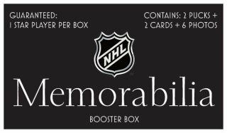 Nhl Booster Box | 2 Pucks,  2 Cards,  6 Photos | Autographed Hockey Memorabilia